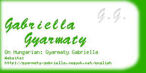 gabriella gyarmaty business card